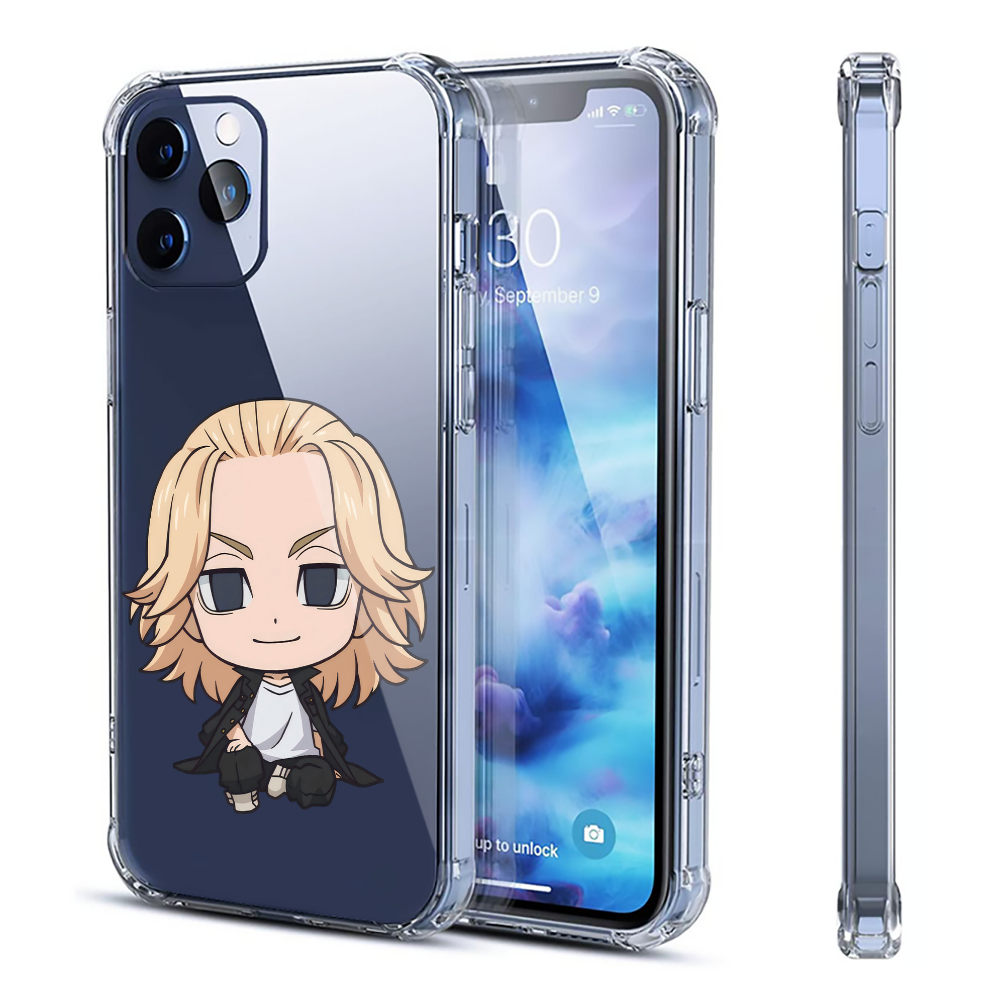 （画像用） 東京リベンジャーズ Tokyo Revengers 【iPhone 12シリーズ対応】透明スマホケース（クリアソフトケース）